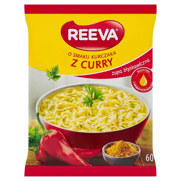REEVE ZUPA BŁYSKAWICZNA O SMAKU KURCZAK CURRY 60G