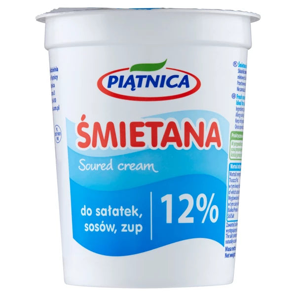 PIĄTNICA - ŚMIETANA 12% 400G