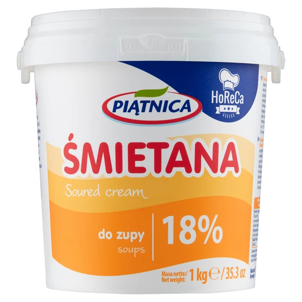 PIĄTNICA - ŚMIETANA 18% 1KG