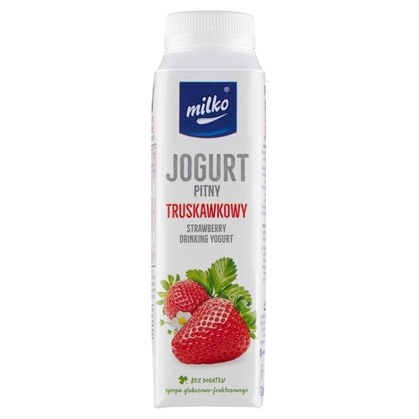 MLEKPOL - MILKO JOGURT TRUSKAWKA 330ML