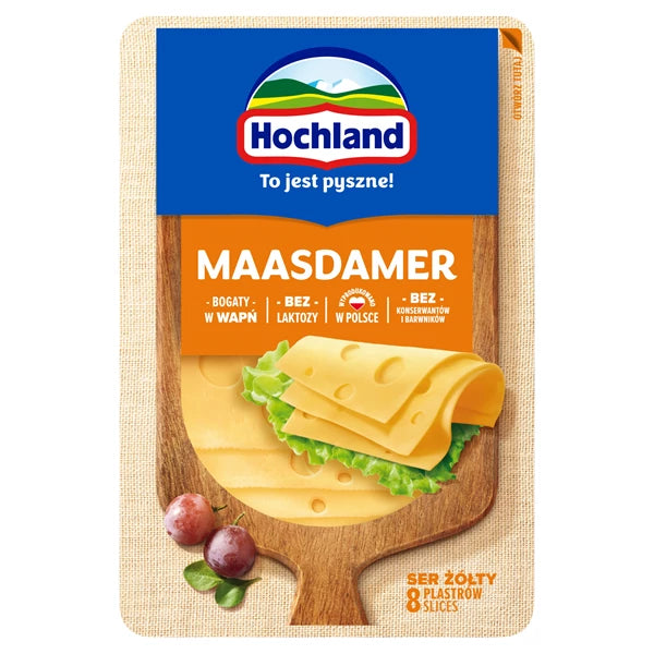 HOCHLAND - SER ŻÓŁTY MAASDAMER 135G PLASTRY