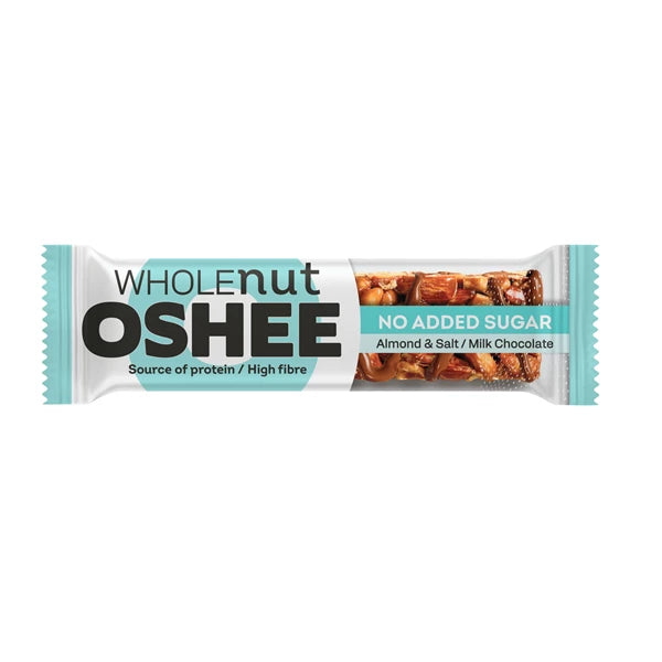 OSHEE WHOLENUT BAR NUT & SALT MILK CHOCOLATE 40G
