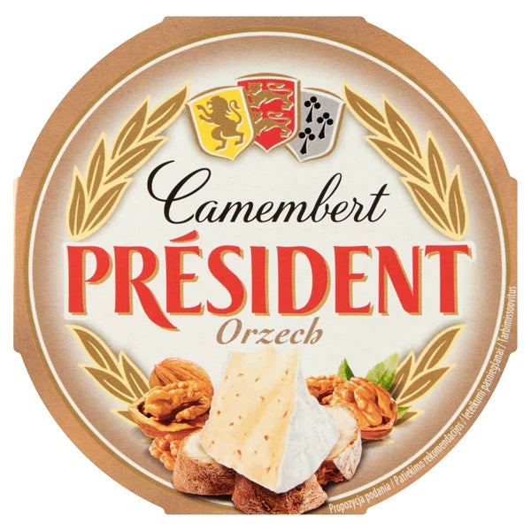 LACTALIS - PRESIDENT CAMEMBERT ORZECH 120G.