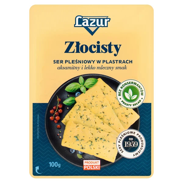LAZUR - SER PLESNIOWY ZŁOCISTY PLASTRY 100G