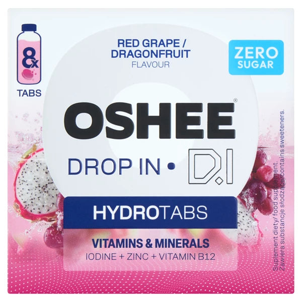 OSHEE-DROP IN HYDROTABS VIT WATER VITAMINS+MINERALS 8 TABS