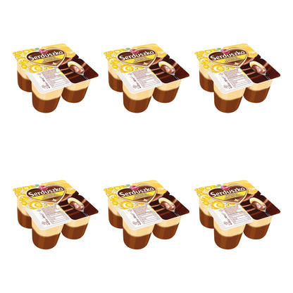 ZOTT - SERDUSZKO PUDING CZEKOLADA/WANILIA 4X125G