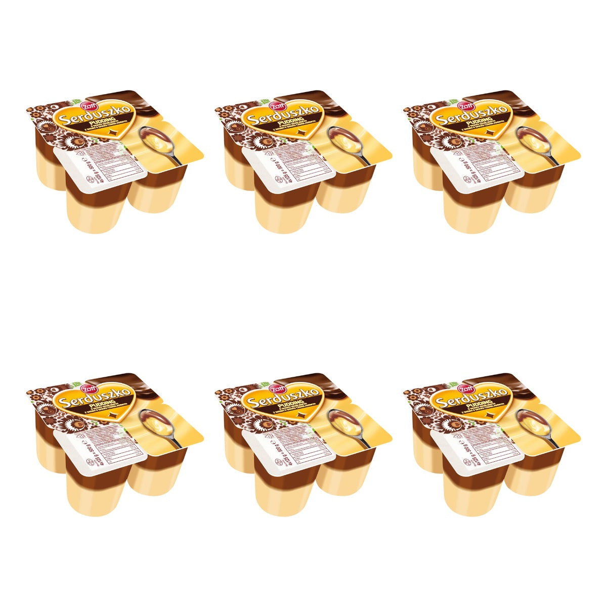ZOTT - SERDUSZKO PUDING WANILIA/CZEKOLAD4X125G