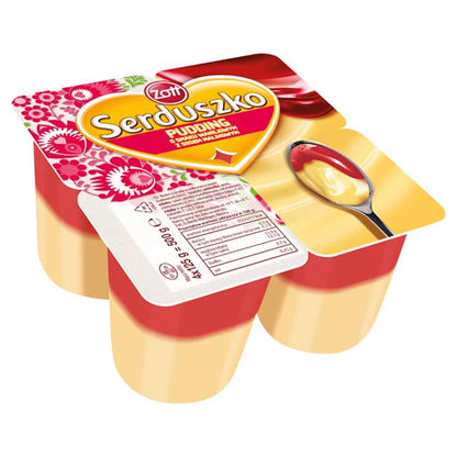 ZOTT - SERDUSZKO PUDING WANILIA/MALINA 4X125G