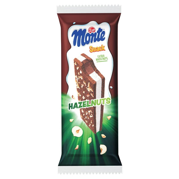ZOTT - MONTE SNACK 29G  ORZECH LASKOWY  BATONIK MLECZNY