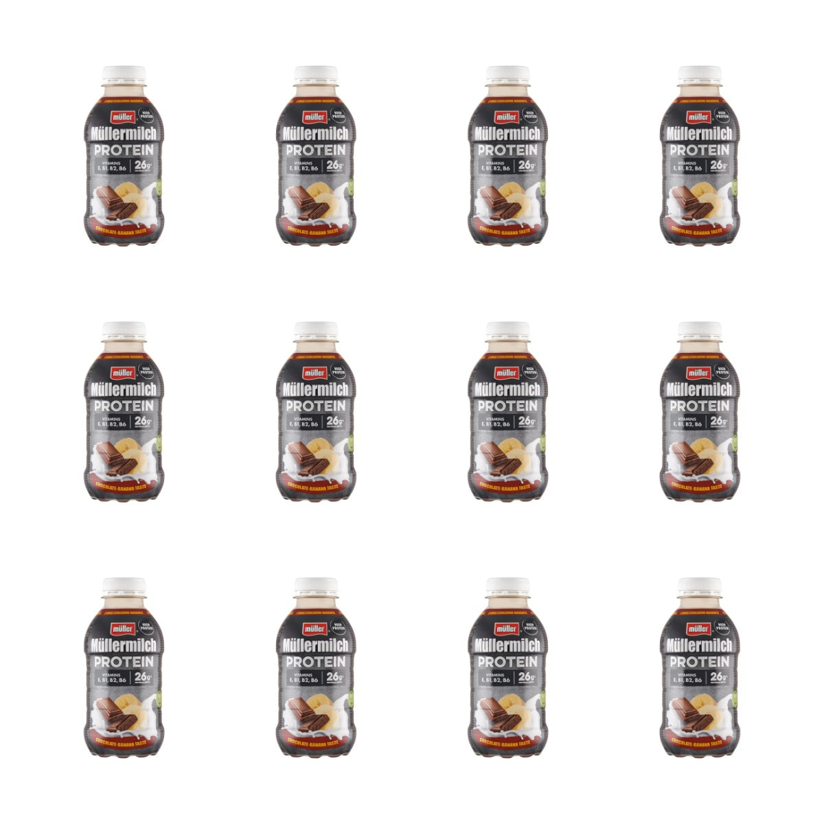 MULLER - MLEKO PROTEIN CZEKOLADA- BANAN  400G