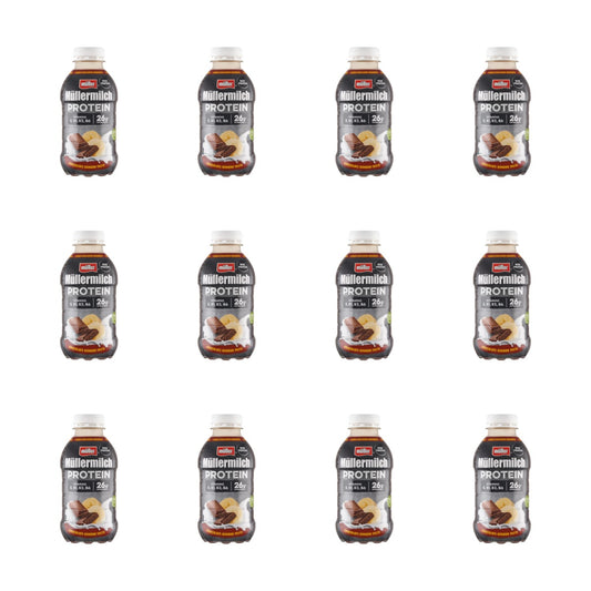 MULLER - MLEKO PROTEIN CZEKOLADA- BANAN  400G