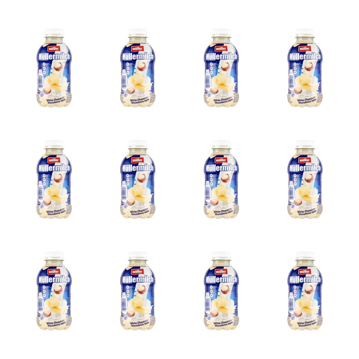 MULLER - MLEKO MULLERMILCH BIAŁA CZEKOLADA MACADAMIA 400G