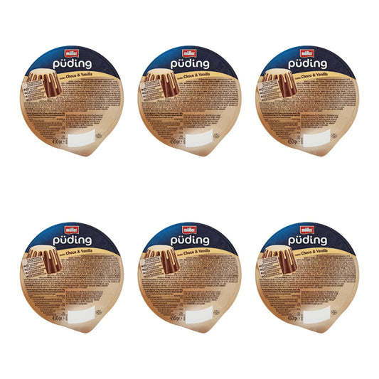 MULLER PUDDING CZEKOLADA WANILIA 450G