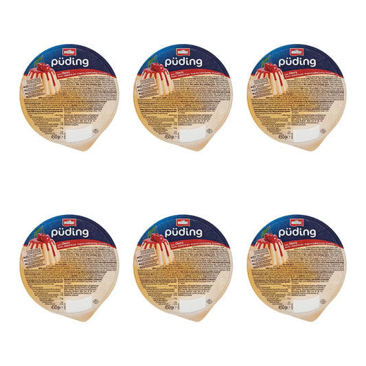 MULLER PUDDING KASZA MANNA Z SOSEM WIŚNIOWYM 450G