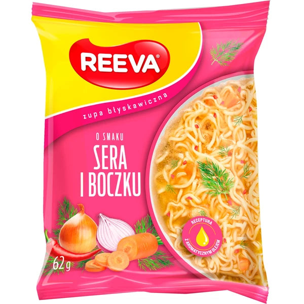 REEVE ZUPA BŁYSKAWICZNA O SMAKU SERA I BOCZKU 62G