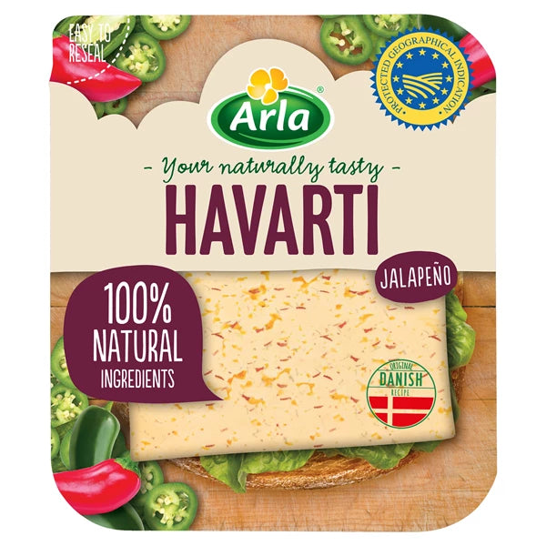 ARLA - HAVARTI JALAPENO PLASTRY 150G