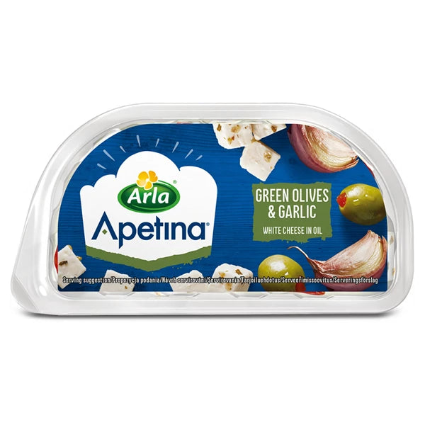 ARLA - APETINA SNACK  Z ZIELONYMI OLIWKAMI I CZOSNKIEM 100G