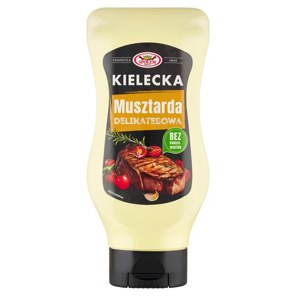 SPOŁEM - KIELECKA MUSZTARDA DELIKATESOWA 500G PLASTIK