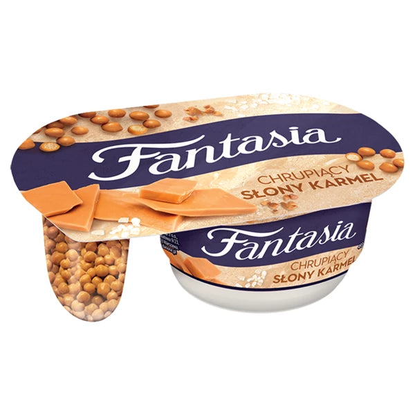 DANONE - JOGURT FANTASIA CHRUPIĄCY SŁONY KARMEL 99G