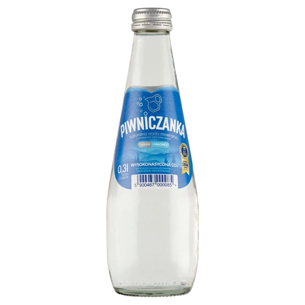PIWNICZANKA - WODA 0,3L SZKŁO  GAZOWANA