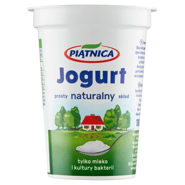 PIĄTNICA - JOGURT NATURALNY 180G