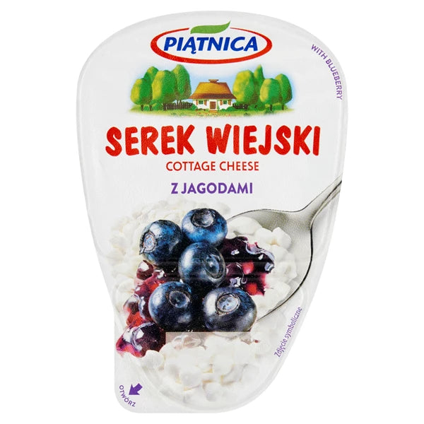PIĄTNICA - SEREK WIEJSKI JAGODA 150G