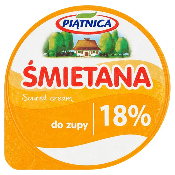 PIĄTNICA - ŚMIETANA 18% 200G