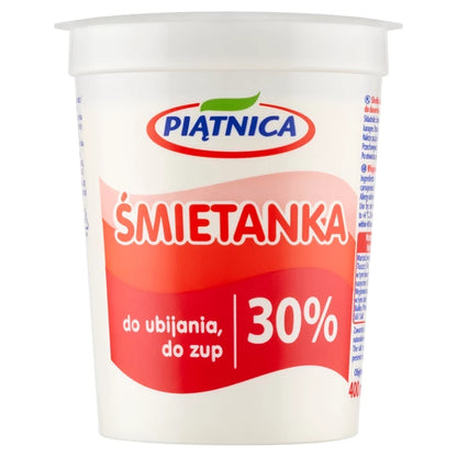 PIĄTNICA ŚMIETANA 30% 400G