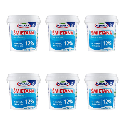PIĄTNICA - ŚMIETANA 12% 1KG