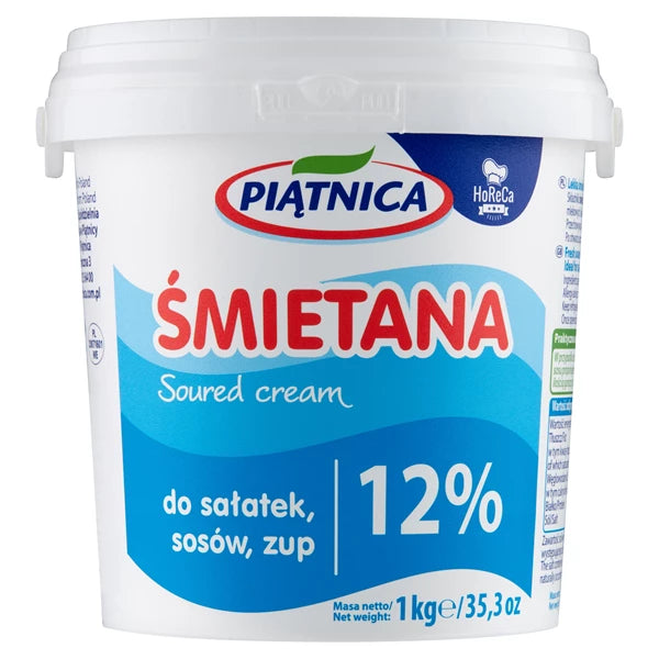 PIĄTNICA - ŚMIETANA 12% 1KG
