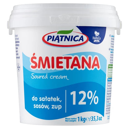 PIĄTNICA - ŚMIETANA 12% 1KG