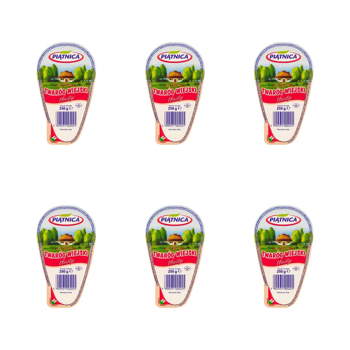 PIĄTNICA - TWARÓG WIEJSKI TŁUSTY 250G