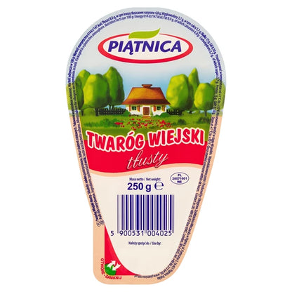 PIĄTNICA - TWARÓG WIEJSKI TŁUSTY 250G