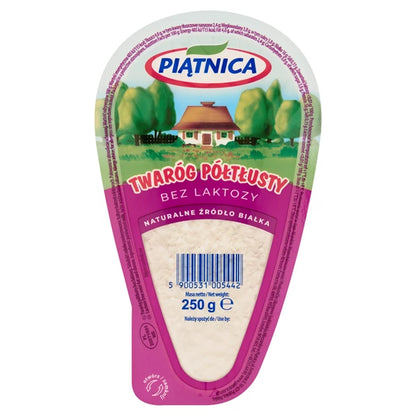 PIĄTNICA - TWARÓG WIEJSKI PÓŁTŁUSTY B/L 250G