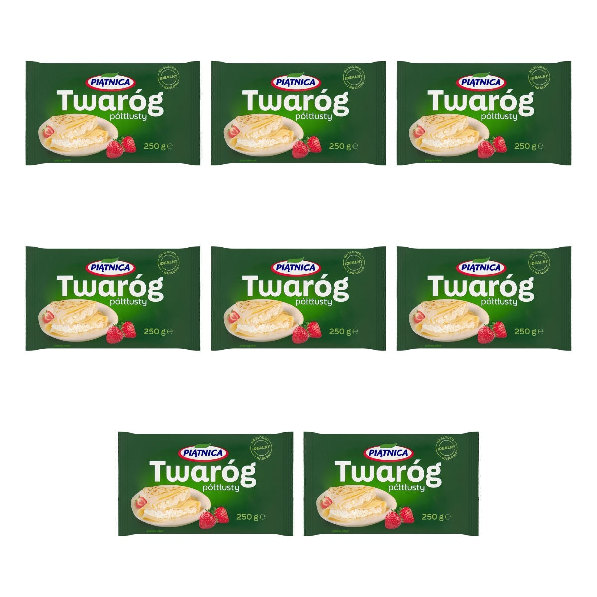 PIĄTNICA - TWARÓG MIELONY  PÓŁTŁUSTY 250G
