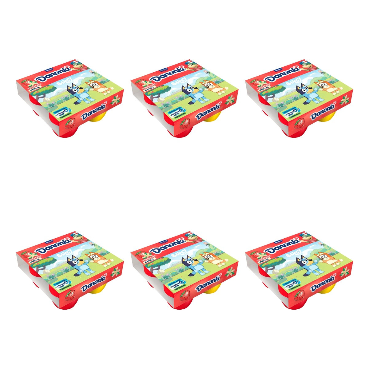 DANONE - DANONKI MEGA TRUSKAWKA/WANILIA 4X90G