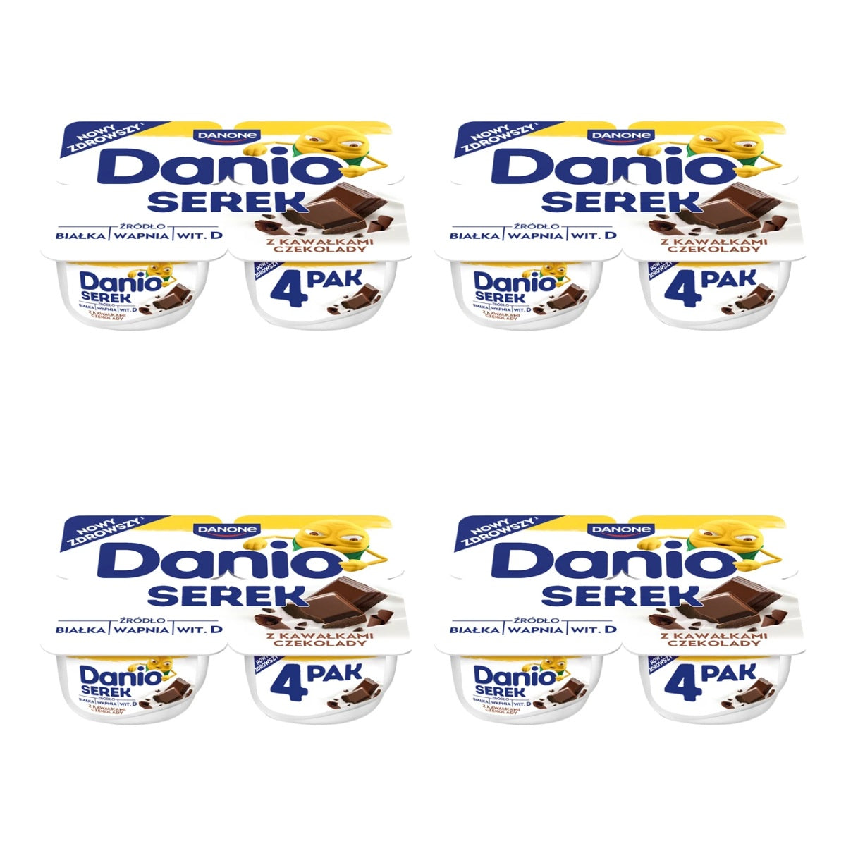 DANONE - SEREK DANIO EXTRA Z CZEKOLADĄ 4X130G