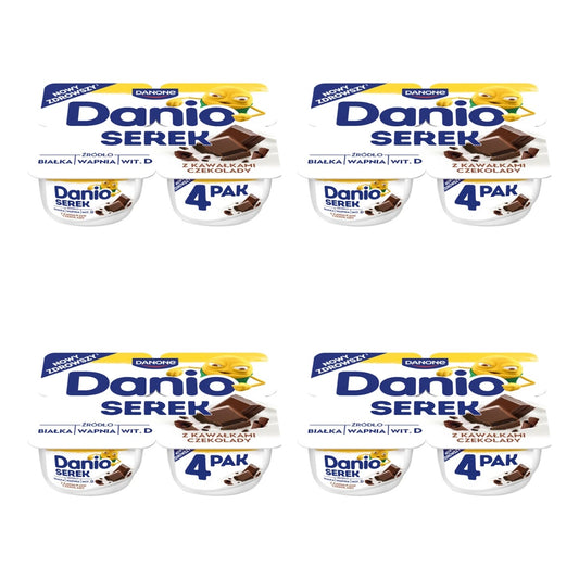 DANONE - SEREK DANIO EXTRA Z CZEKOLADĄ 4X130G