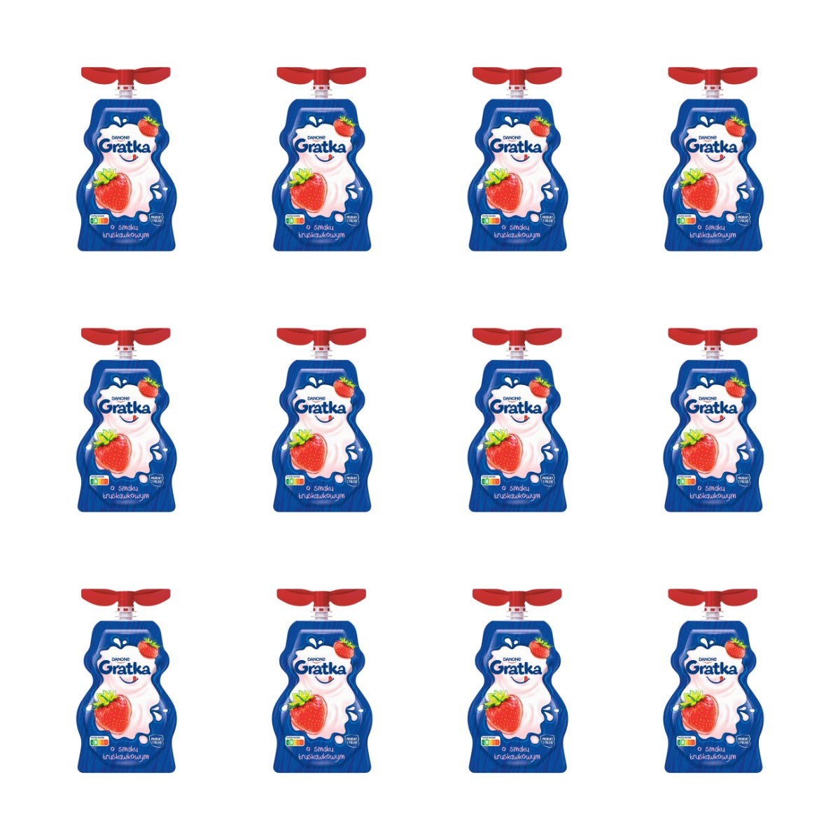 JOGURT GRATKA TRUSKAWKA SASZETKA  65G