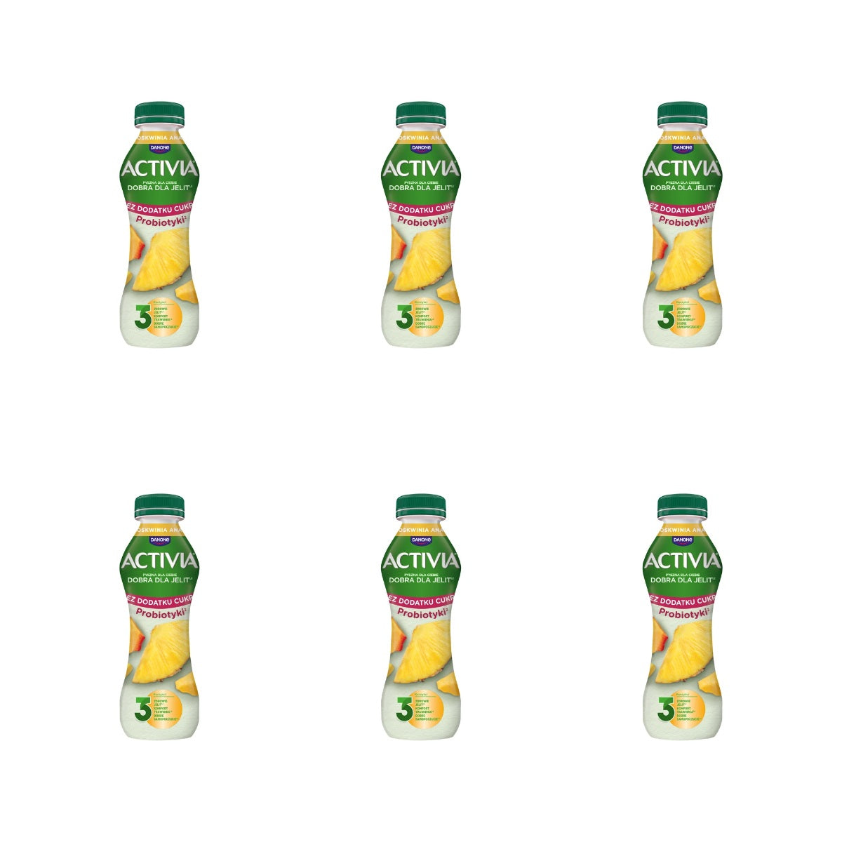 DANONE - ACTIVIA DRINK ANANAS/BRZOSKWINIA/BANAN 270G