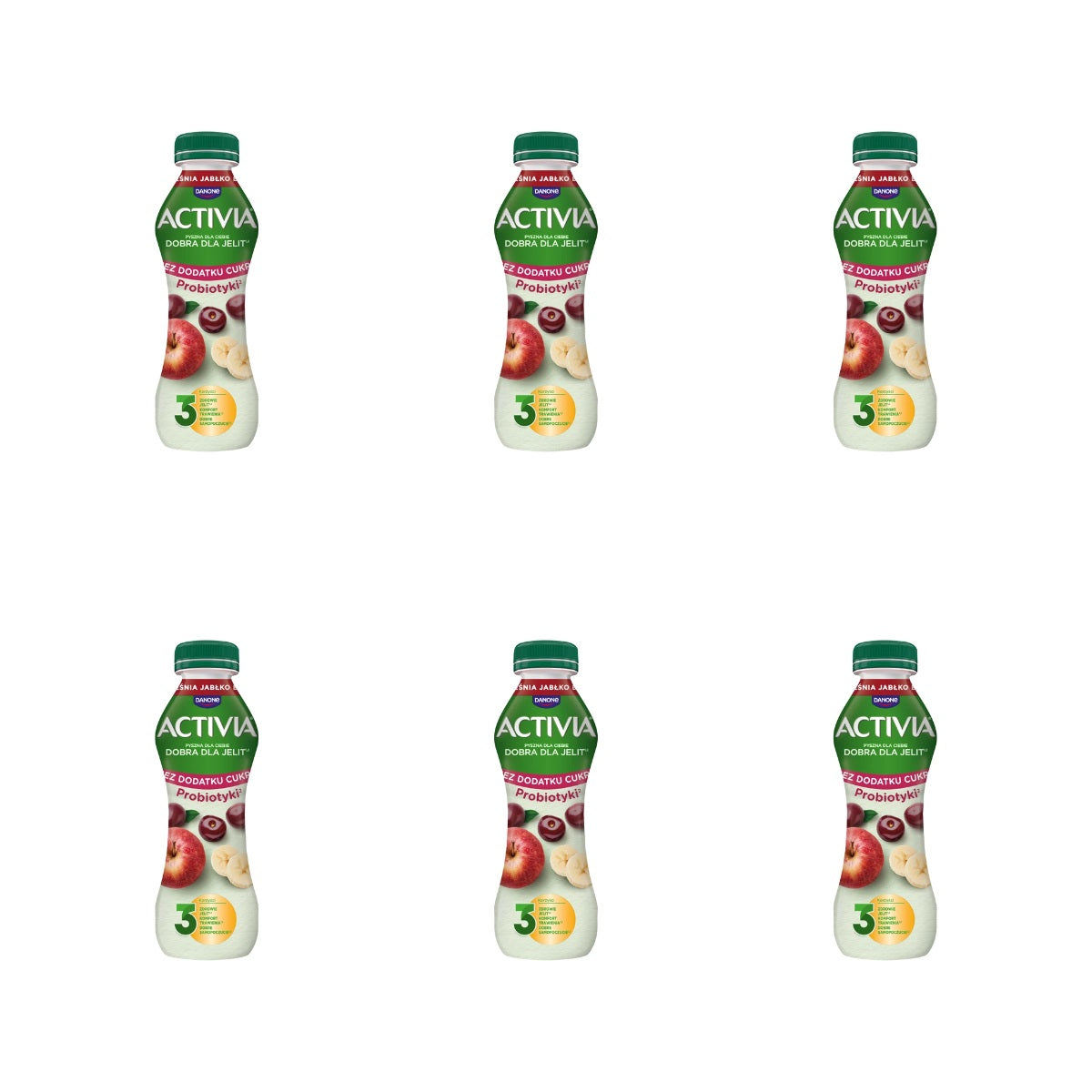 DANONE - ACTIVIA DRINK DRINK CZEREŚNIA/JABŁKO/BANAN 270G