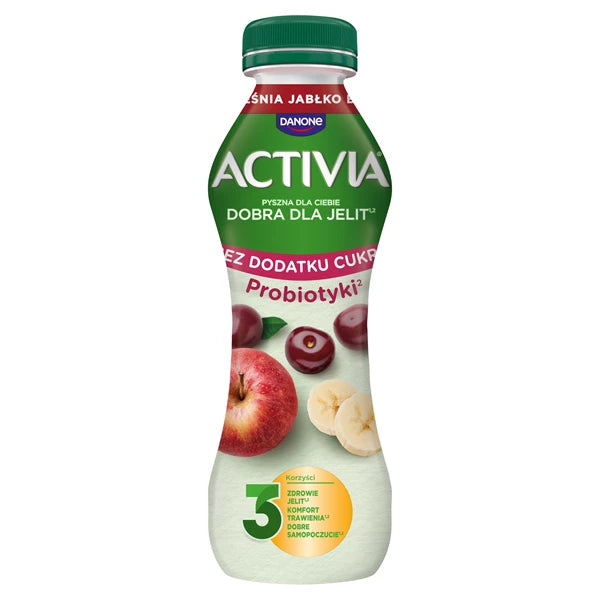 DANONE - ACTIVIA DRINK DRINK CZEREŚNIA/JABŁKO/BANAN 270G