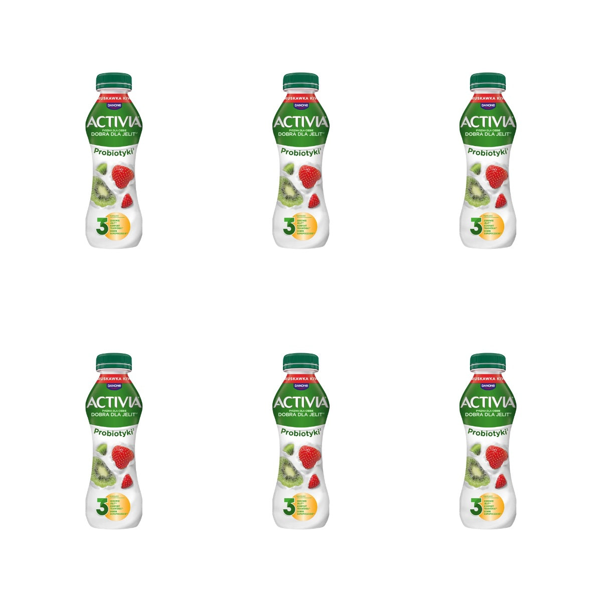 DANONE - ACTIVIA DRINK TRUSKAWKA/KIWI 280G