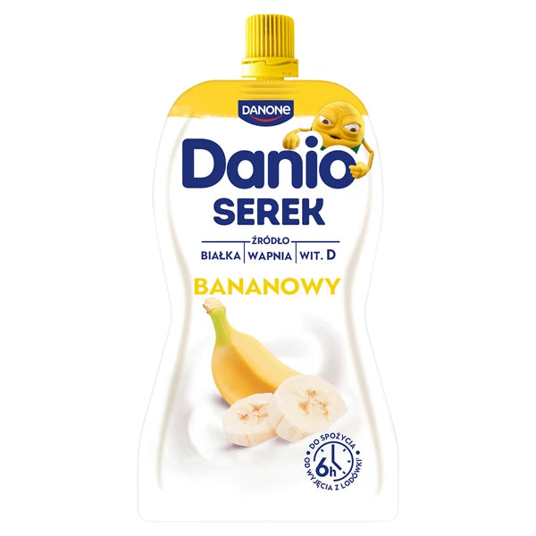 DANIO SEREK BANANOWY W SASZETCE 120G
