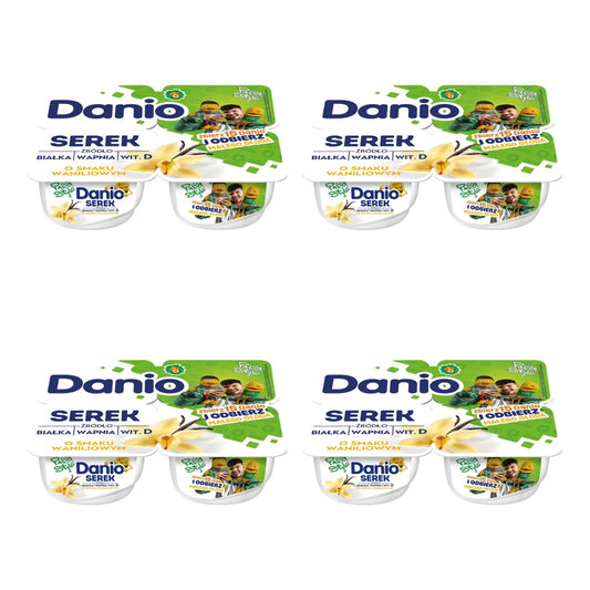 DANIO - SEREK WANILIOWY 4X130G