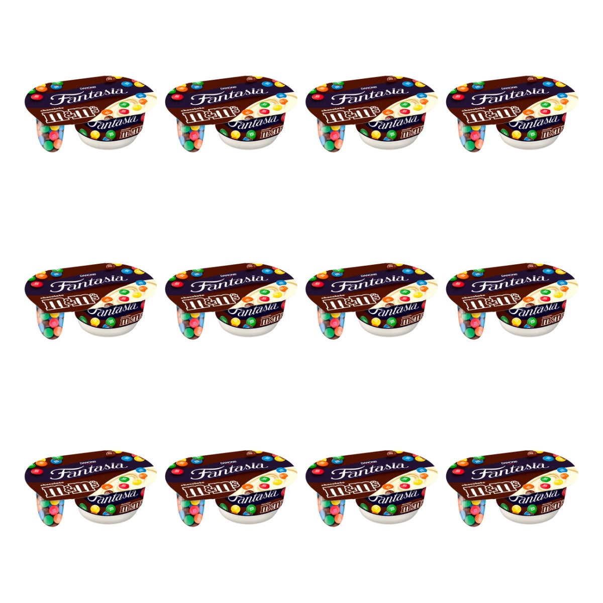 DANONE -  JOGURT FANTASIA WANILIOWY Z DRAŻETKAMI M&M'S 120G