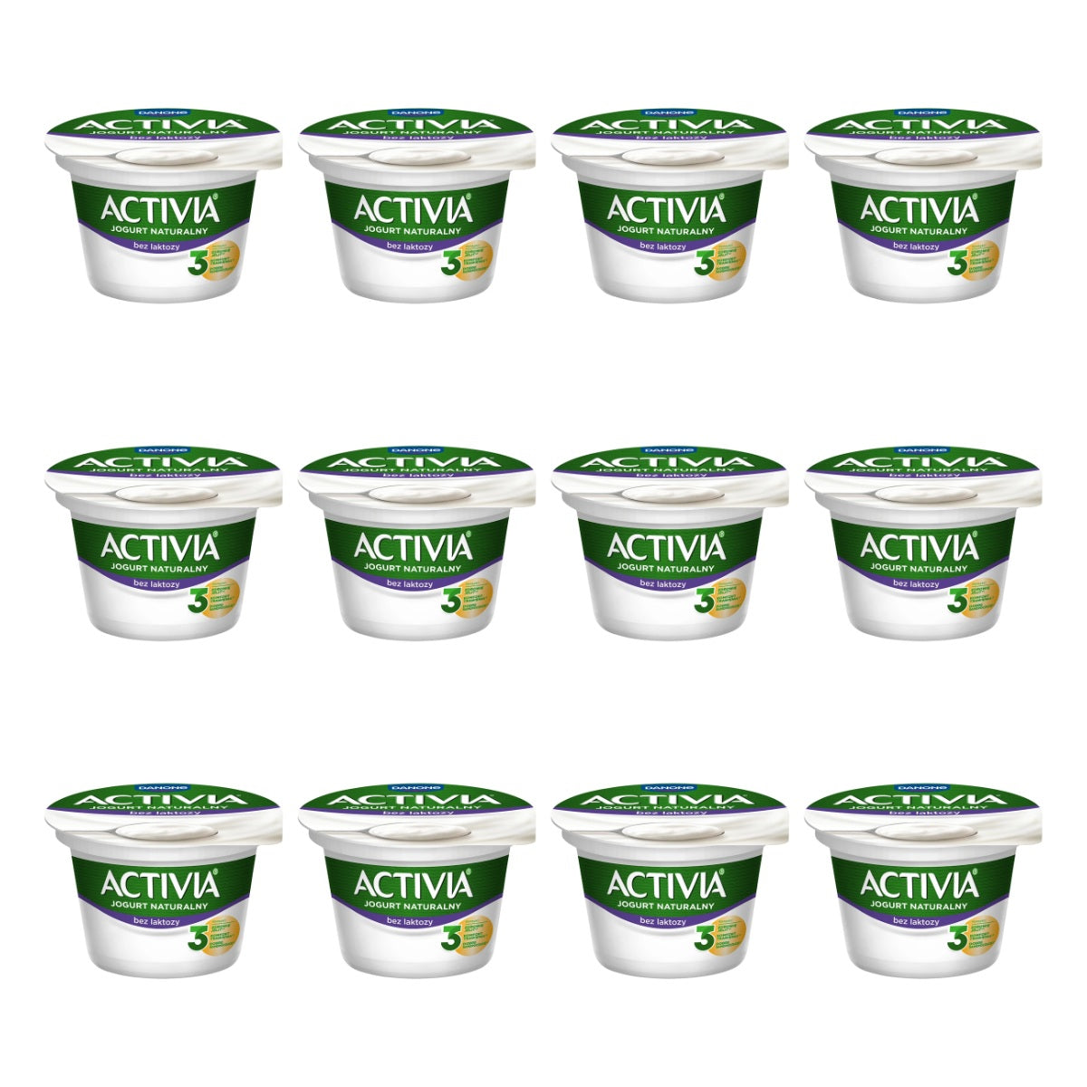 DANONE - JOGURT ACTIVIA NATURALNA BEZ LAKTOZY 165G