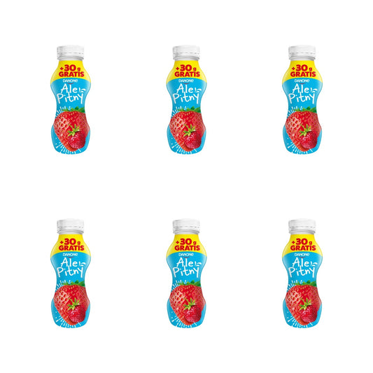 DANONE - ALE PITNY W BUTELCE TRUSKAWKA/POZIOMKA 270G+30G GRA