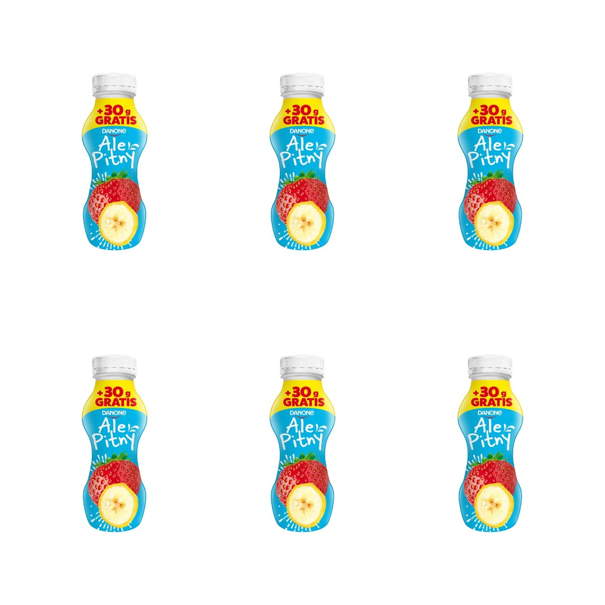 DANONE - ALE PITNY W BUTELCE BANAN/TRUSKAWKA 270G+30G GRATIS