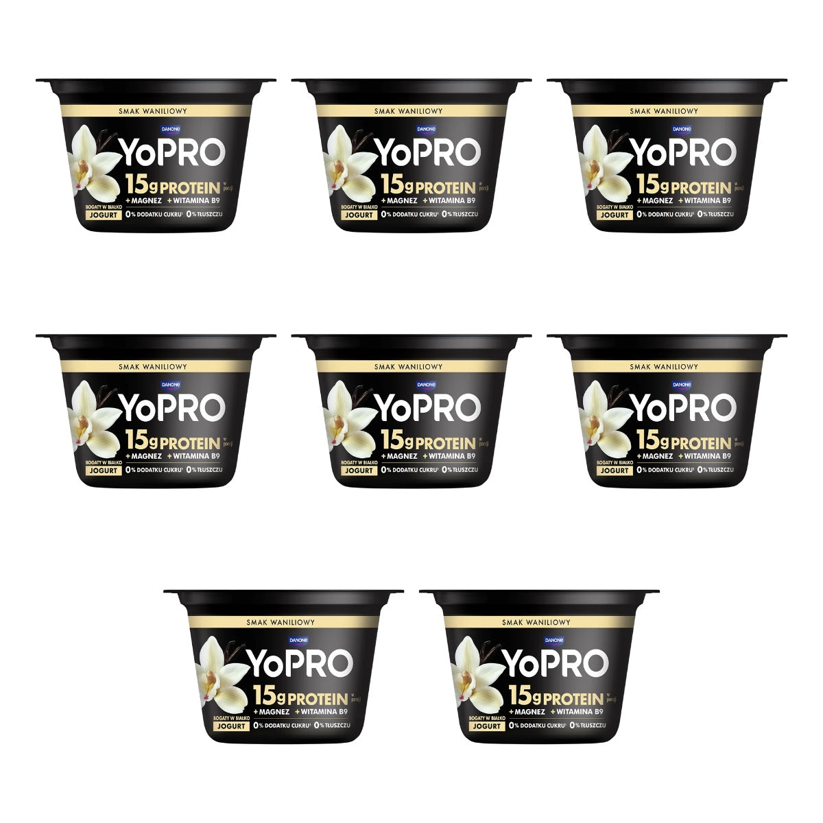 DANONE - YOPRO JOGURT WANILIA 160G Z MAGNEZEM I WIT B9